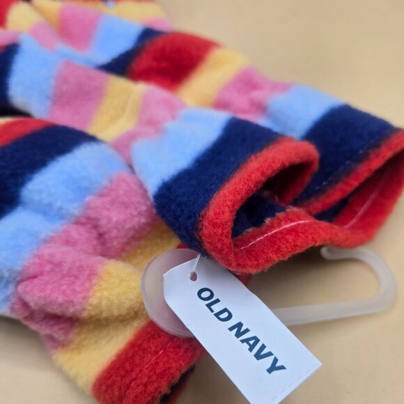 Old Navy Striped Gloves & Beanie with Faux Fur Top - Picture 6 of 7